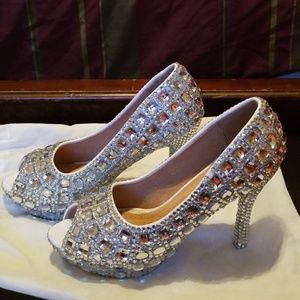 Ladies Rhinestone Shoes